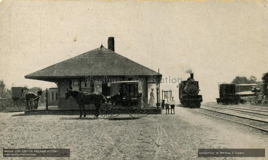 Postcard: Boston & Maine Station, Center Barnstead, New Hampshire